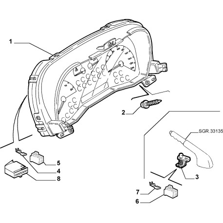 46753574 CUADRO INSTUMENTOS FIAT PUNTO Fiat