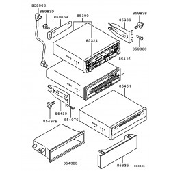 MR337278 ORIGINAL MITSUBISHI CD RADIO Audiosystem