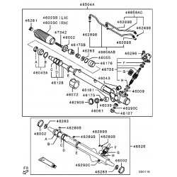 MR510274 CLIP, INGR. DIREZIONE MITSUBITSHI originale genuino
