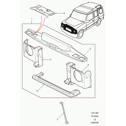 DEB100100 PANEL RIGHT SIDE Land Rover original