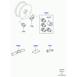 LR001156 WHEEL CUP Land Rover original