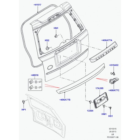 LR002142 CLIP Land Rover original