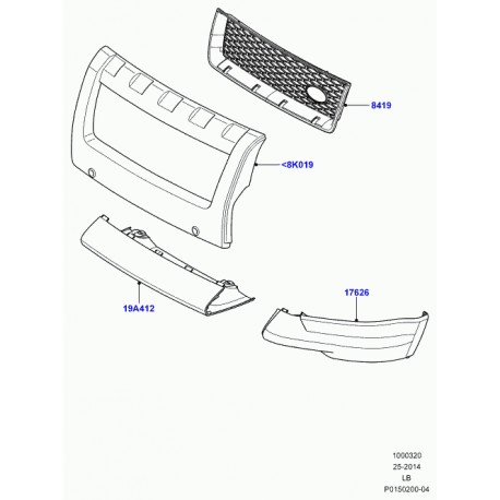 LR002782 COVER Land Rover original