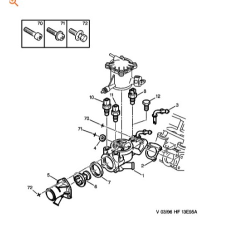 133878 captor de temperatura de agua original