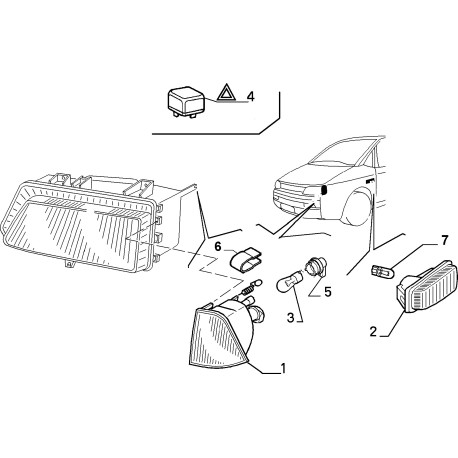 9406303537 LAMPARA ANTERIOR FIAT ORIGINAL