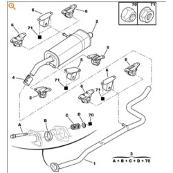 1755J4 SOPORTE DE PLASTICO ORIGINAL DS Y CITROEN