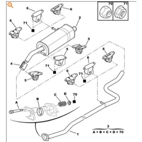 1755J4 SOPORTE DE PLASTICO ORIGINAL DS Y CITROEN