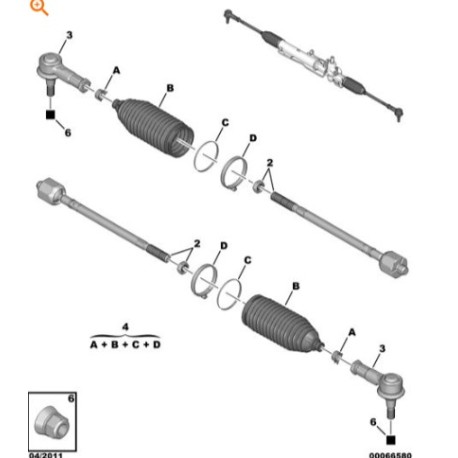 381773 KIT ROTULA PEUGEOT CITROEN ORIGINAL