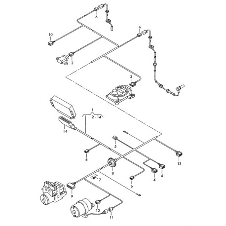 4B1971279M Cable Harness