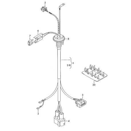 8E1971725 Cable Harness