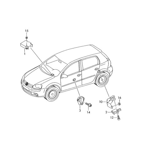 1K0909605A 00L UNIDAD DE CONTROL NUEVA VW GOLF