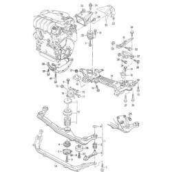 1H0199354K Holder, Engine Mounting VAG