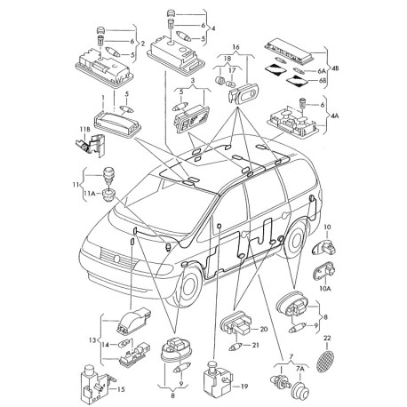 7M0947105CY20 Interior Light VAG