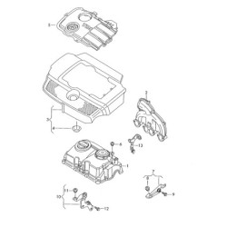 045103907 couvercle pour tube d'aspiration neuf et d'origine VW/Skoda