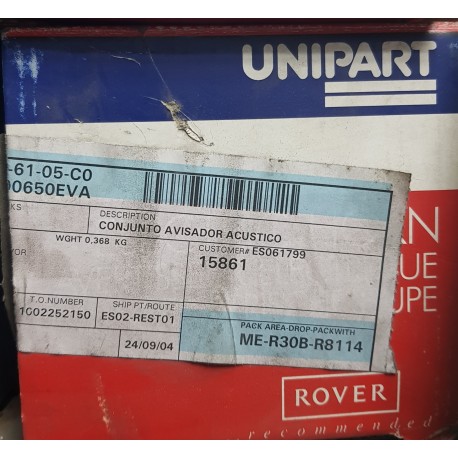 conjunto avisador acustico yeb100650eva