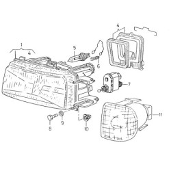 6k1941016b faro delantero seat HALOGENO DERECHO