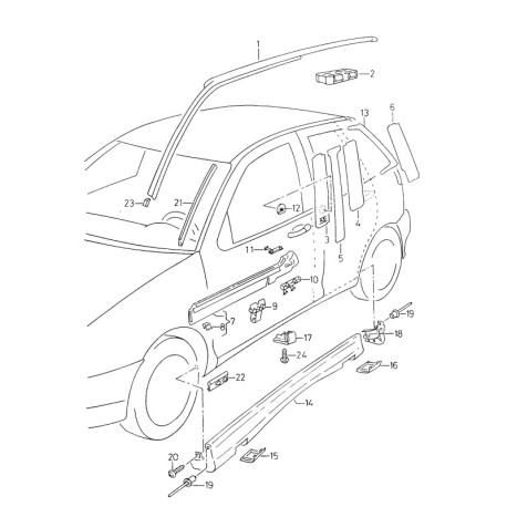 1L0853139 genuine clip SEAT