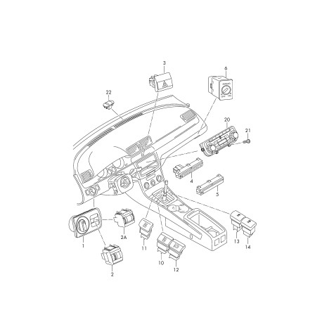 3T0927134D WHS interruptor original skoda superb