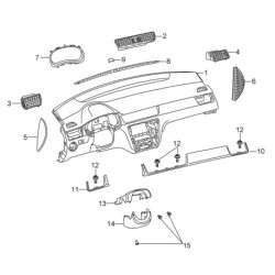 5JA819701 WAI Air Vent Nozzle Skoda