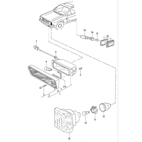 321953049F TURN LIGHT LEFT ORIGINAL