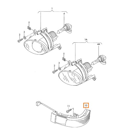 1t0949102d TURN LIGHT RIGHT VW TOURAN 2003-2010