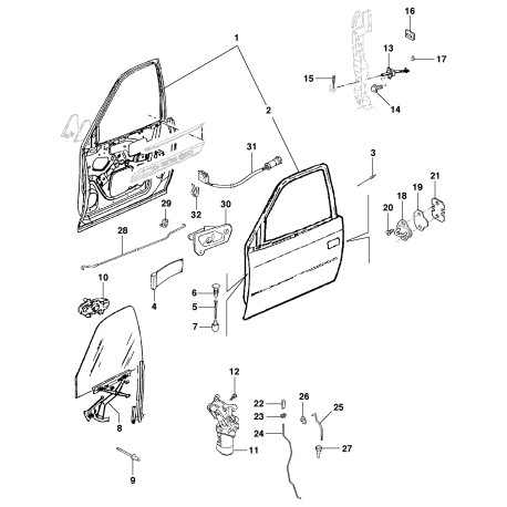 90195523 PASADOR FRENO PUERTA ORIGINAL OPEL