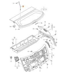 6j0863447a 9b9 banda original de bandeja SEAT IBIZA