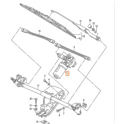 WIPER MOTOR 4A1955113C GENUINE