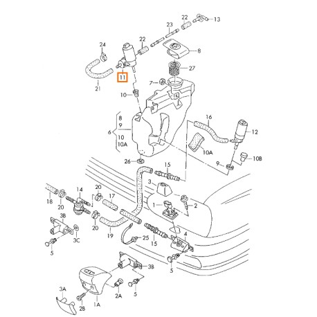 HEADLIGHT WASHER PUMP 1H0955681