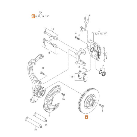 DISCO DE FRENO 1K0615301M