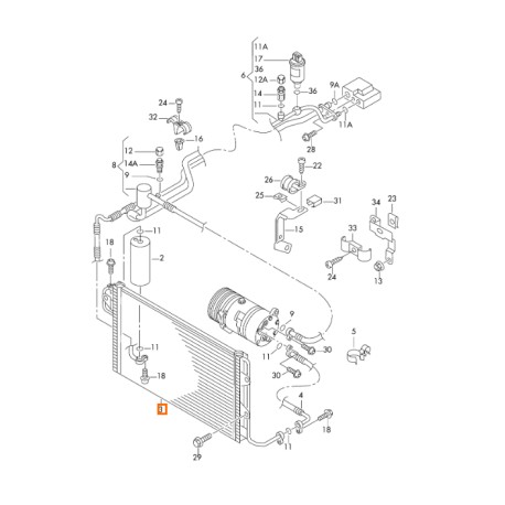 A/C CONDENSER 1J0820413H