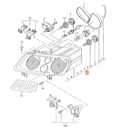 HALOGEN TWIN HEADLIGHTS 1T0941005P