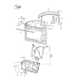 LÈVE-VITRE 3C1837461H SANS MOTEUR GAUCHE