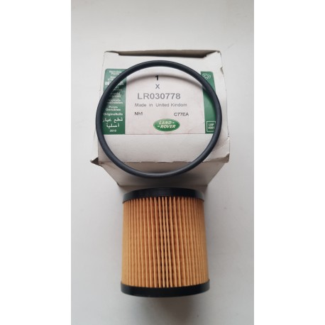 LR030778 FILTRO - ACEITE - ELEMENTO Y JUNTA Land Rover original