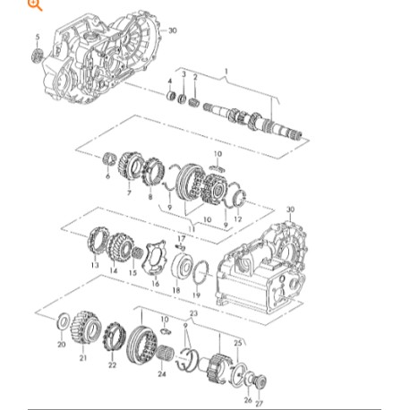 INPUT SHAFT 02K311101