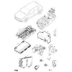 93184656 caja de fusibles original Astra H, Zafira B