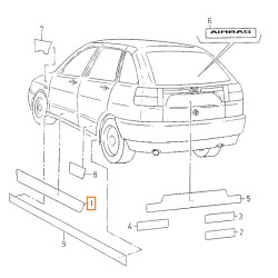 6K0853424D "ECO TURBO D" ORIGINAL SEAT CORDOBA IBIZA