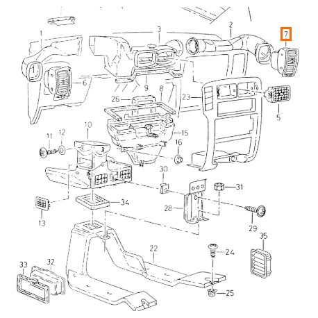 6K1819704 Logement de diffuseur d'origine Polo Coedoba Ibiza Inca