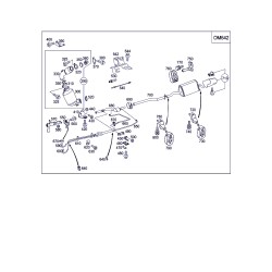 A2094902921 Tube d'échappement Mercedes d'origine