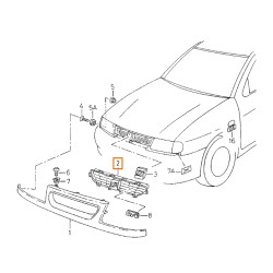 6K0853654 rejilla original ibiza/cordoba