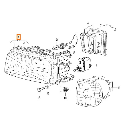 085175 Faro Valeo Seat VW