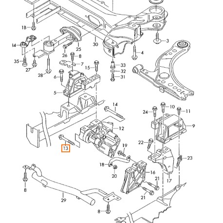 N90712403 tornillo original vag