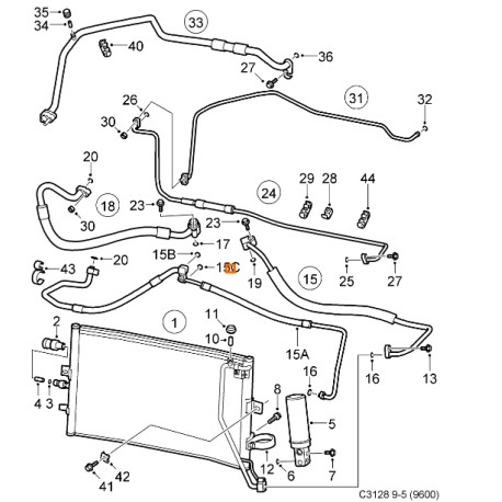 24436646 JUNTA TORICA ORIGINAL SAAB 93, 9.5