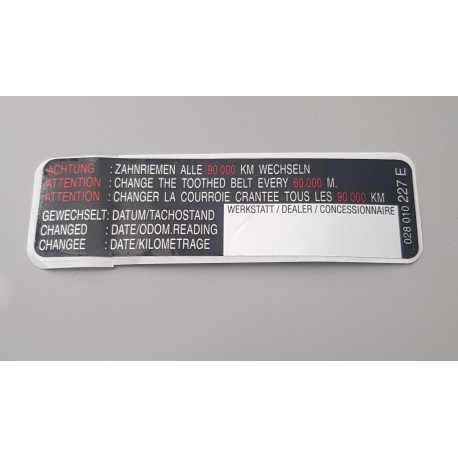 028010227E Sticker VIG original