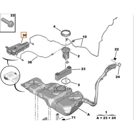 9672419980 FAP PEUGEOT DS ADDITIVE DEPOSIT