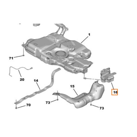 1610115580 DEPOSITO ADITIVO FAP PEUGEOT CITROEN ORIGINAL