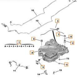 9807475580 Original AdBlue Deposit Citroen DS 5