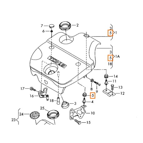 038103638K Buse d'origine