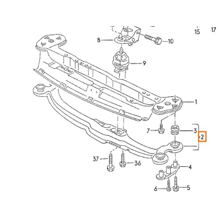 191199201d soporte original vw seat
