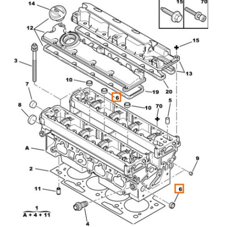 023442 Original Peugeot Citroen Opel Plug
